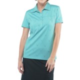 Callaway Chev Jacquard Polo Shirt - Short Sleeve (For Women)