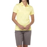 Callaway Chev Jacquard Polo Shirt - Short Sleeve (For Women)