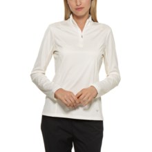 Callaway Mesh High-Performance Shirt - UPF 15+, Mock Neck, Long Sleeve (For Women) in Egret - Closeouts