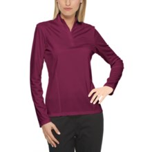 Callaway Mesh High-Performance Shirt - UPF 15+, Mock Neck, Long Sleeve (For Women) in Raspberry - Closeouts