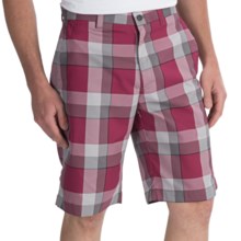 Callaway Modern Plaid Shorts (For Men) in Beet Red - Closeouts