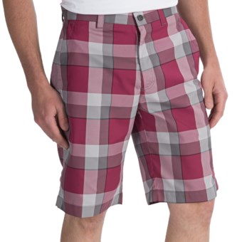 Callaway Modern Plaid Shorts (For Men) in Beet Red