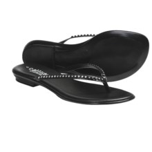 Callisto of California Gracie Sandals - Leather (For Women) in Black - Closeouts