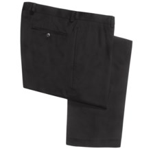 Calvin Klein Cotton Twill Pants - Flat Front (For Men) in Black - Closeouts