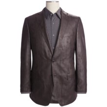 Calvin Klein Faux-Leather Sport Coat (For Men) in Brown - Closeouts
