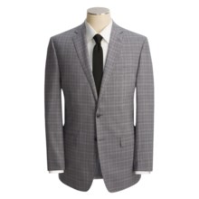 Calvin Klein Glen Plaid Suit - Wool, Slim Fit (For Men) in Black - Closeouts
