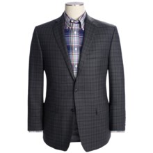 Calvin Klein Multi-Check Sport Coat - Slim Fit, Wool (For Men) in Charcoal - Closeouts