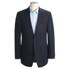 Calvin Klein Multi-Check Sport Coat - Slim Fit, Wool (For Men) in Deep Navy - Closeouts
