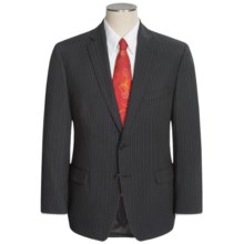 Calvin Klein Pinstripe Suit - Slim Fit (For Men) in Black - Closeouts