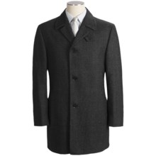 Calvin Klein Riviera Wool Fancy Topcoat (For Men) in Black - Closeouts