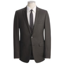 Calvin Klein Sharkskin Suit - Slim Fit, Wool (For Men) in Dark Brown - Closeouts