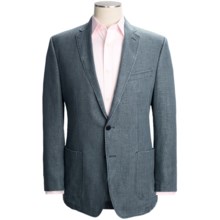 Calvin Klein Slub Linen Sport Coat (For Men) in Denim - Closeouts