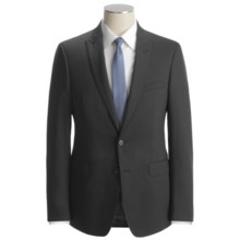 Calvin Klein Tonal Stripe Suit - Slim Fit, Wool (For Men) in Black - Closeouts