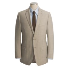 Calvin Klein Wool Sharkskin Suit - Modern Fit (For Men) in Tan - Closeouts