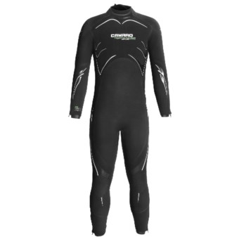 Camaro 5mm Seamless Dive Wetsuit - Semi-Dry (For Men) in Black/White/Green