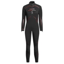 Camaro 5mm Seamless Diving Wetsuit - Semi-Dry (For Women) in Black/Red - Closeouts