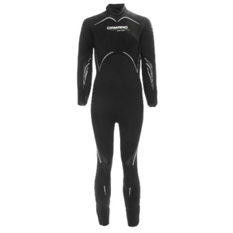 Camaro 5mm Seamless Diving Wetsuit - Semi-Dry (For Women) in Black/White/Green