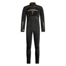 Camaro 7mm Seamless Diving Wetsuit - Semi-Dry  (For Men) in Black/Yellow - Closeouts
