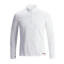 Camaro BFT Rash Guard Shirt - Zip Neck, Long Sleeve (For Men) in White - Closeouts