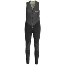 Camaro Freefall Farmer John Wetsuit - 4mm (For Men) in Dark Grey/Charcoal/Black / Grey Logo - Closeouts