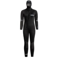 Camaro Hydronomic 7mm Wetsuit (For Women) in Black W/Blue Logo - Closeouts