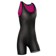 Camaro Lipstick Surfing Swimsuit - 1mm Neoprene, Sleeveless (For Women) in Black/Fuchsia - Closeouts