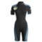 Camaro Mono Mundaka Shorty Wetsuit - 3mm (For Women) in Black/Blue Grey/White