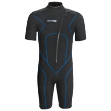 Camaro Mono Voltage Shorty Wetsuit - 3 mm (For Men) in Black/Blue - Closeouts