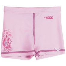 Camaro Rash Guard Bottoms - UPF 50+ (For Toddler Girls) in Pink - Closeouts