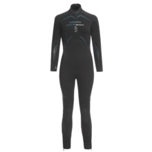 Camaro Semi-Dry Seamless Diving Wetsuit - 3mm (For Women) in Black/White/Blue - Closeouts