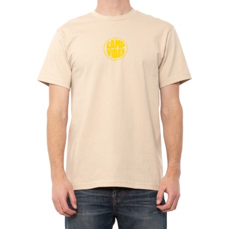 Poler Camp Vibes T-Shirt - Short Sleeve (For Men) - CREAM (XL )