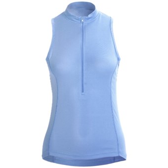 Canari Cross Sport II Tank Top Cycling Jersey - Zip Neck (For Women) in Morning Sky