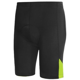 Canari Echelon Cycling Shorts (For Men) in Black/Killer Yellow