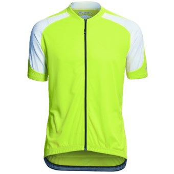 Canari Echelon Pro Cycling Jersey - Full Zip, Short Sleeve (For Men) in Killer Yellow