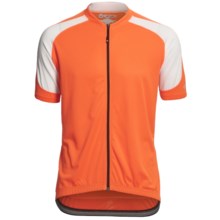 Canari Echelon Pro Cycling Jersey - Full Zip, Short Sleeve (For Men) in Solar Orange - Closeouts