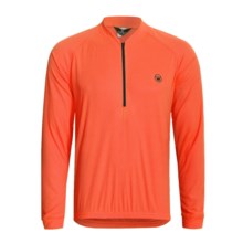 Canari Paceline Cycling Jersey - Zip Neck, Long Sleeve (For Men) in Solar Orange - Closeouts