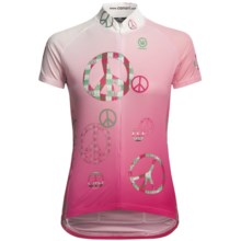 Canari Peaceout Cycling Jersey - Short Sleeve (For Women) in Blossom - Closeouts