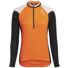 Canari Pinnacle Cycling Jersey - Zip Neck, Long Sleeve (For Women) in Solar Orange - Closeouts