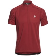 Canari Sportech Trail Jersey - Zip Neck, Short Sleeve (For Men) in Crimson Red - Closeouts