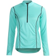 Canari Velocity II Cycling Jersey - UPF 30, Zip Neck, Long Sleeve (For Women) in Aqua - Closeouts