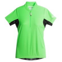 Canari Whisper Cycling Jersey - Short Sleeve (For Women) in Lime - Closeouts