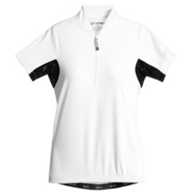 Canari Whisper Cycling Jersey - Short Sleeve (For Women) in White - Closeouts