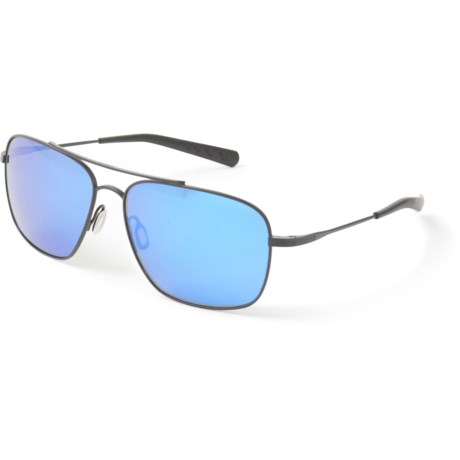 Costa Canaveral Titanium Sunglasses - Polarized 580G Mirror Lenses (For Men) - SATIN BLACK/GRAY/BLUE ( )