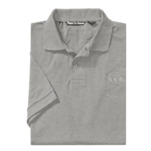 Canterbury of New Zealand Logo Polo Shirt - Twill Pique, Short Sleeve (For Men) in Grey Marle - Closeouts