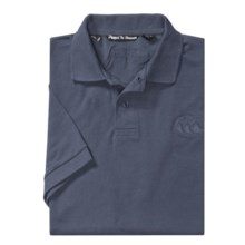 Canterbury of New Zealand Logo Polo Shirt - Twill Pique, Short Sleeve (For Men) in Slate Blue - Closeouts