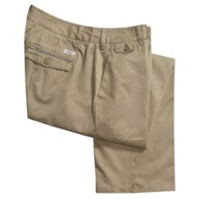 Canterbury Selvage Chino Pants - Flat Front (For Men) in Stone - Closeouts