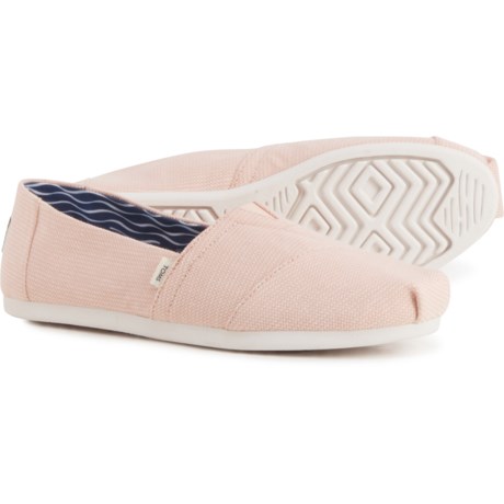 TOMS Canvas Alpargata Shoes - Slip-Ons (For Women) - DUSTY PINK (9 )