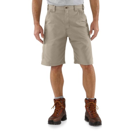 2NDS. One of the brandand#39;s original workhorses, Carharttand#39;s canvas work shorts are made of 7.5 ounce ring-spun cotton canvas, and have plenty of room for holding tools. Available Colors: LIGHT BROWN, TAN.