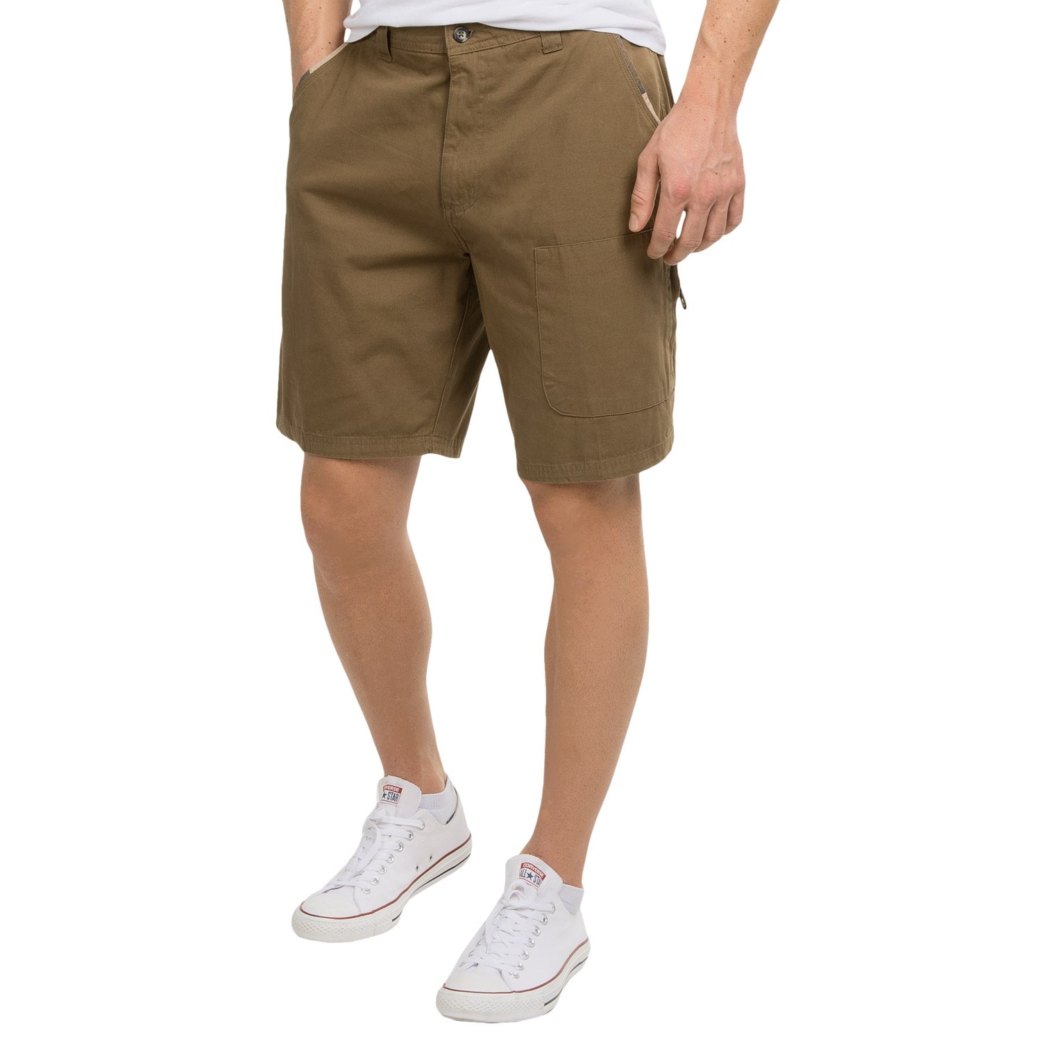 cotton canvas shorts