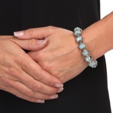77%OFF 女性のブレスレット キャラアクセサリーガラスビーズストレッチブレスレット Cara Accessories Glass Bead Stretch Bracelet画像